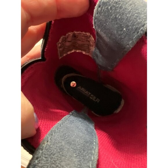 Ariat Fatbaby Floral Embroidered Leather Snakeskin Western Boots US 6.5 - Picture 7 of 10